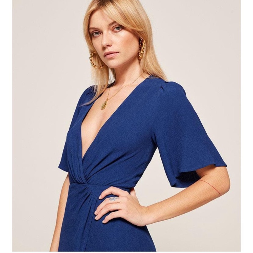 Reformation NWT Cobalt Blue Westport Midi Dress - 2